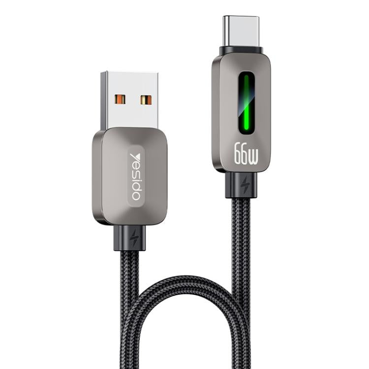 Yesido CA137C 66W USB to Type-C Streamer Light Data Cable, Length: 1.2m