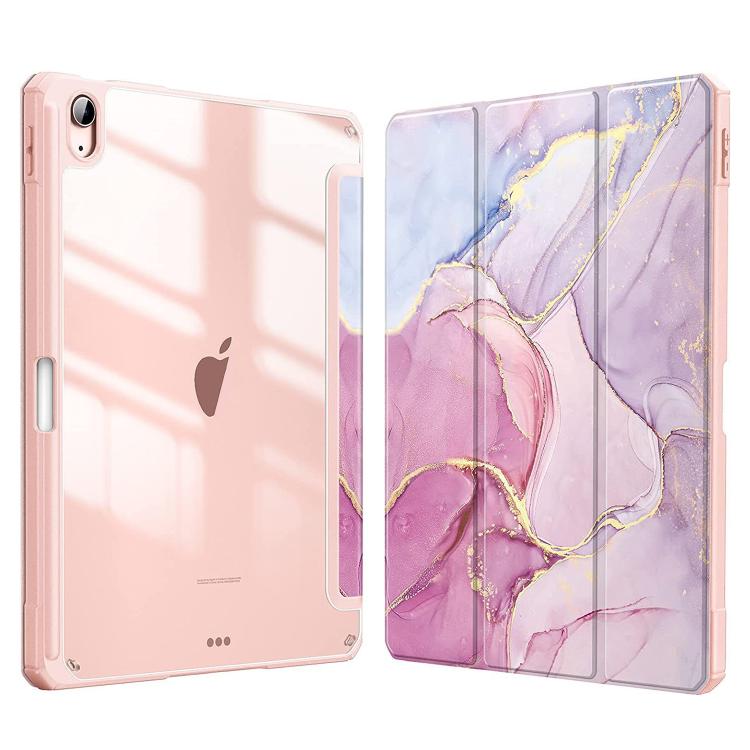 Marble Pattern Crystal Acrylic Smart Tablet Leather Case with Pen Slot, For iPad 2025 / 2022�����...