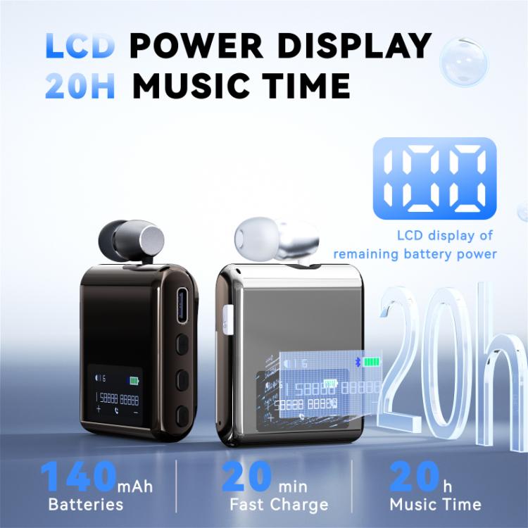 K89 Business Lavalier Single Ear Bluetooth Earphones