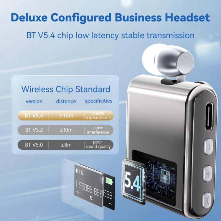 K89 Business Lavalier Single Ear Bluetooth Earphones