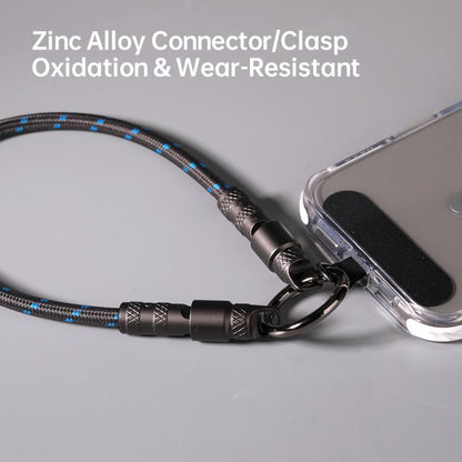 ROCK R15 Type-C to Type-C 60W Phone Lanyard Fast Charging Zinc Alloy Data Cable
