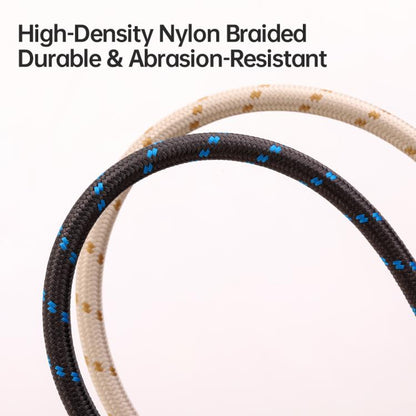 ROCK R15 Type-C to 8 Pin 27W Phone Lanyard Fast Charging Zinc Alloy Data Cable