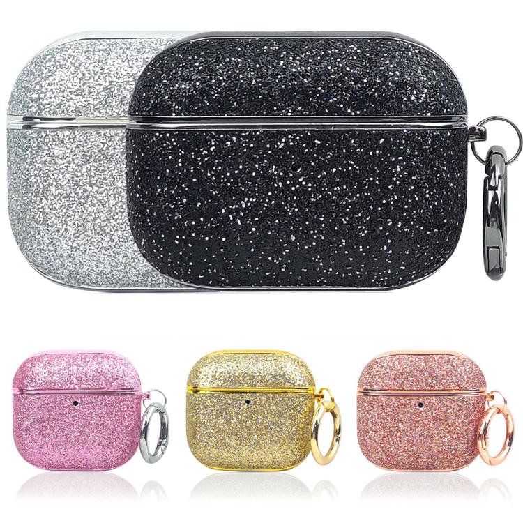 Electroplating Glitter Powder Wireless Earphone Protective Case, For AirPods 4, For AirPods Pro 2...