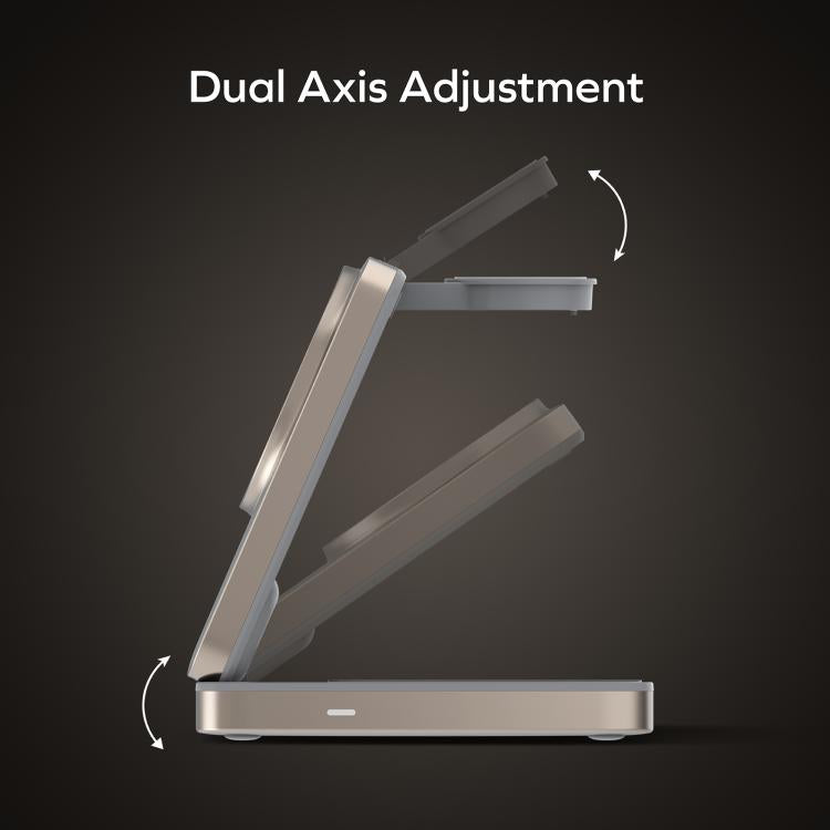 MOMAX UD36 Q.Port 3-in-1 Foldable Magnetic Wireless Charging Stand Qi2 + MFW Certified, UD36