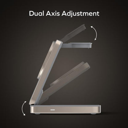 MOMAX UD36 Q.Port 3-in-1 Foldable Magnetic Wireless Charging Stand Qi2 + MFW Certified, UD36
