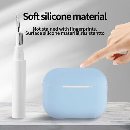 Silicone Earphone Protective Case with Cleaning Pen, For AirPods Pro 2