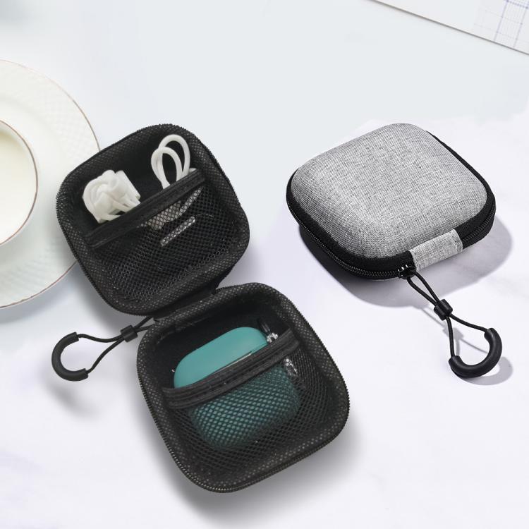 5 in 1 Silicone Earphone Protective Case + Earphone Bag + Earphones Buckle + Hook + Anti-lost Rop...