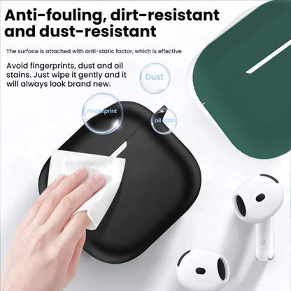 5 in 1 Silicone Earphone Protective Case + Earphone Bag + Earphones Buckle + Hook + Anti-lost Rop...