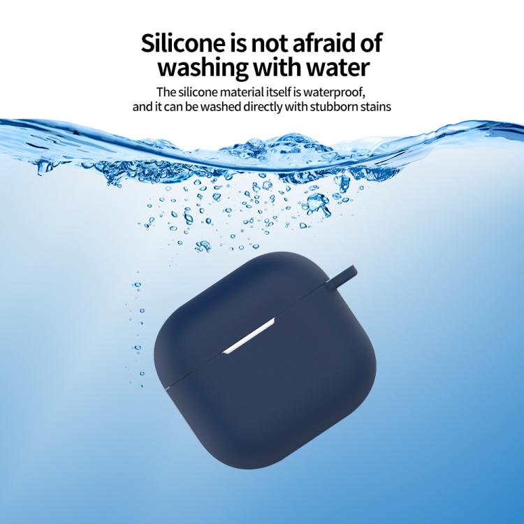 5 in 1 Silicone Earphone Protective Case + Earphone Bag + Earphones Buckle + Hook + Anti-lost Rop...