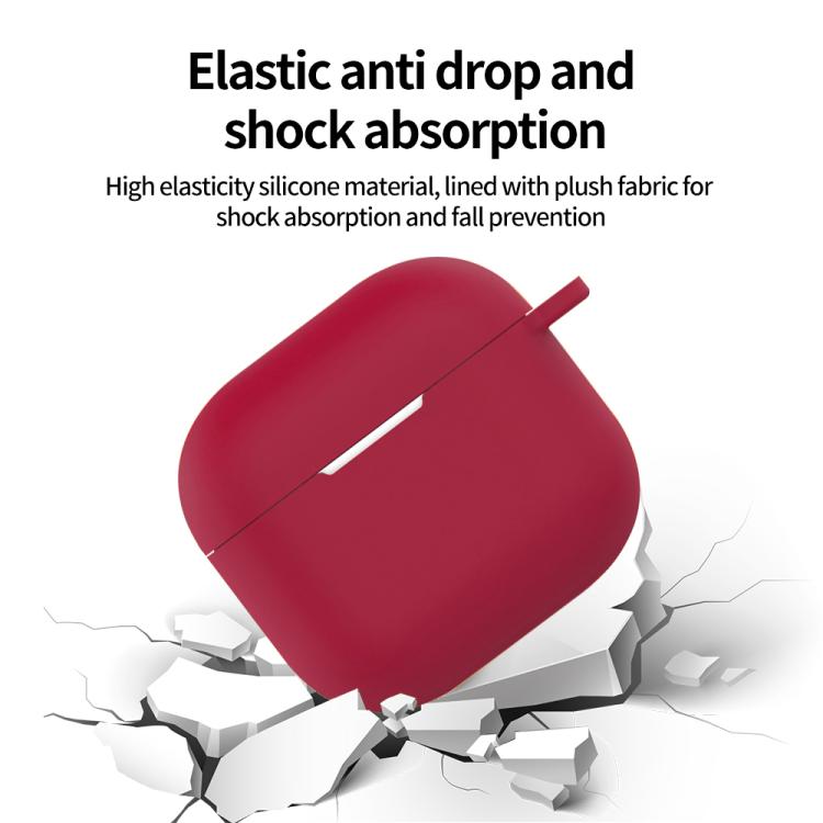 5 in 1 Silicone Earphone Protective Case + Earphone Bag + Earphones Buckle + Hook + Anti-lost Rop...