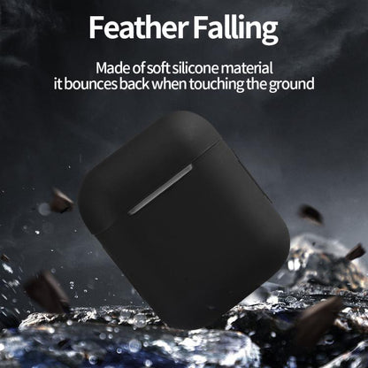 Silicone Buckleless Earphone Protective Case with Cleaning Pen, For AirPods 1 / 2