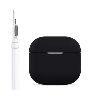Silicone Buckleless Earphone Protective Case with Cleaning Pen, For AirPods 4