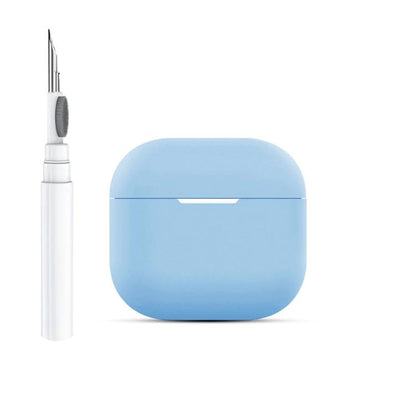 Silicone Buckleless Earphone Protective Case with Cleaning Pen, For AirPods 4