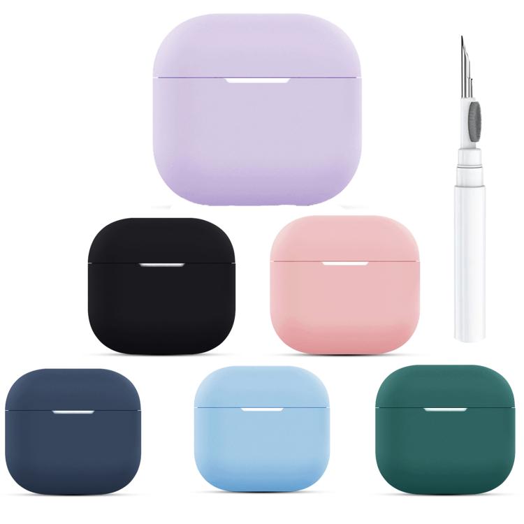 Silicone Buckleless Earphone Protective Case with Cleaning Pen, For AirPods 4