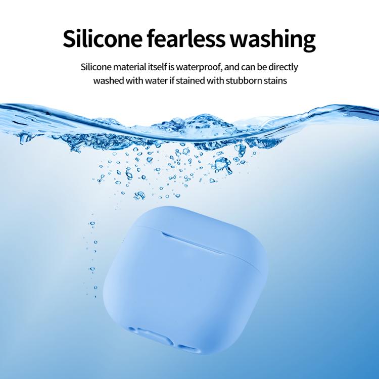 Silicone Buckleless Earphone Protective Case with Cleaning Pen, For AirPods 4