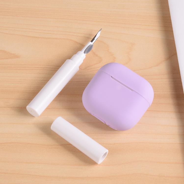 Silicone Buckleless Earphone Protective Case with Cleaning Pen, For AirPods 4