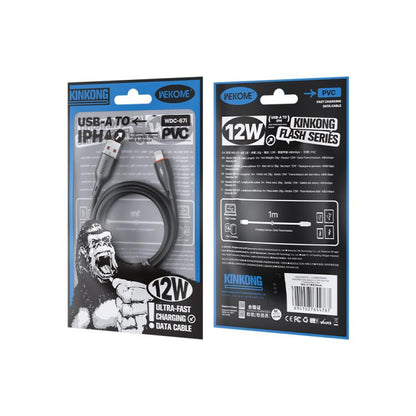 WK WDC-67i Kinkong 1m 12W PVC Data Cable, USB to 8 Pin
