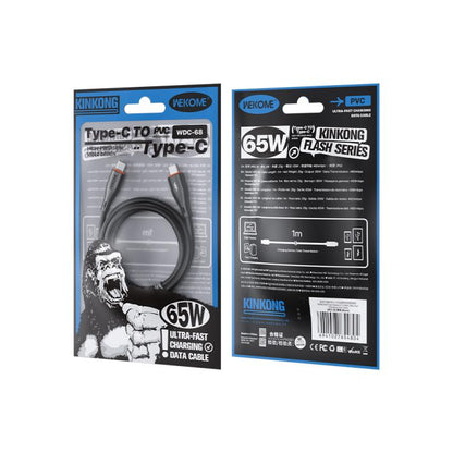 WK WDC-68 Kinkong Flash Series 1m 65W PVC Fast Charging Data Cable
