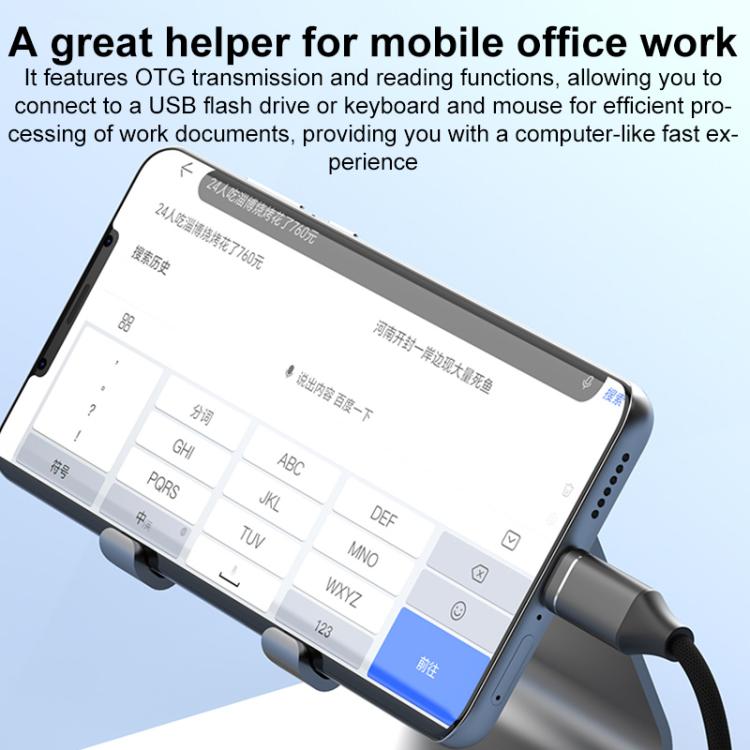 Multi-function OTG Card Reader Adapter Cable, Length: 15cm, USB-C / Type-C to USB, TF Card�������...
