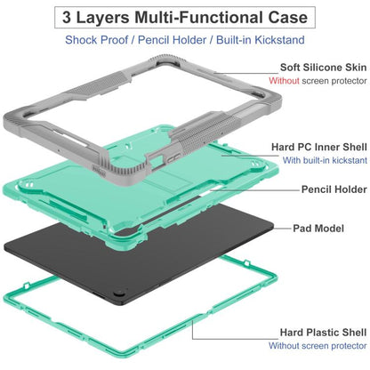Shockproof Silicone Hybrid PC Tablet Case with Holder, For Samsung Galaxy Tab S10 FE+
