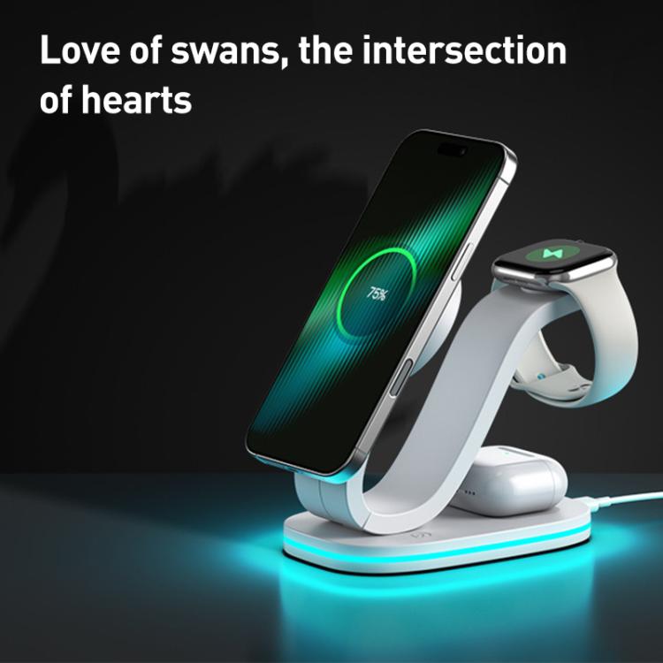 3 in 1 Phone / Earphone / Watch Universal Wireless Charger, 3 in 1 Universal(Black)��������������...