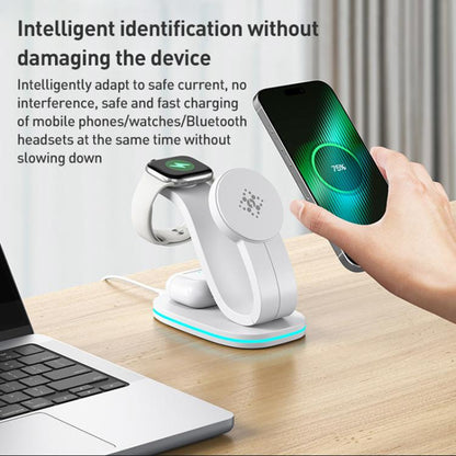 3 in 1 Phone / Earphone / Watch Universal Wireless Charger, 3 in 1 Universal(Black)��������������...