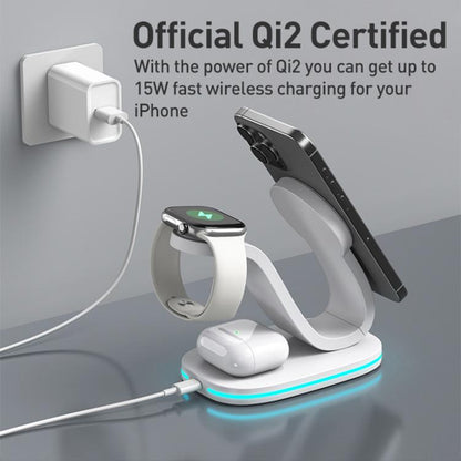 3 in 1 Phone / Earphone / Watch Universal Wireless Charger, 3 in 1 Universal(Black)��������������...