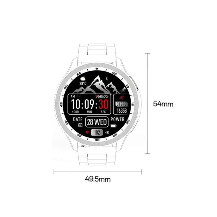Yesido IO34 1.43 inch AMOLED Screen Metal Smart Watch Support BT Call