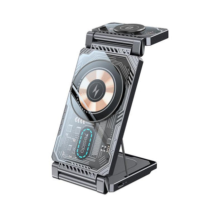 Yesido DS25 3-in-1 Foldable Magnetic Wireless Charging Station