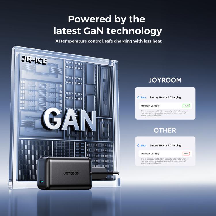JOYROOM TCG18 65W GaN USB-C / Type-C Port Mini Charger, EU Plug, UK Plug