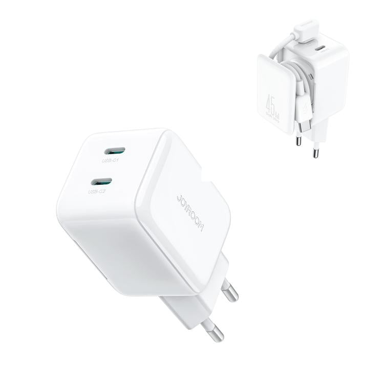JOYROOM TCL05 45W GaN Dual USB-C / Type-C Port Mini Charger, with Cable, TCL05