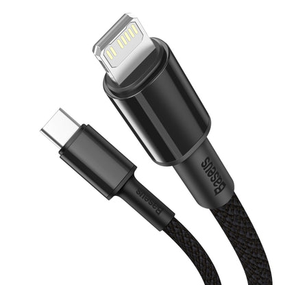 Baseus 20W Type-C / USB-C to 8 Pin PD High-density Braided Fast Charging Data Cable, Length: 2m��...