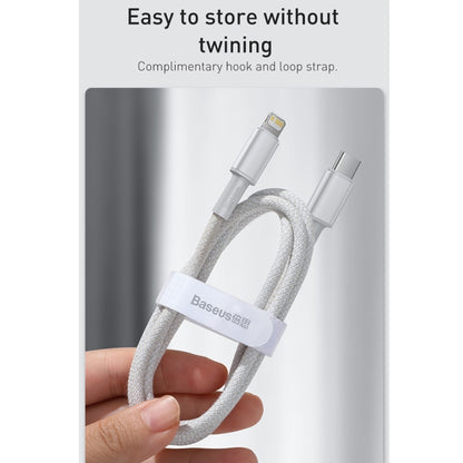 Baseus 20W Type-C / USB-C to 8 Pin PD High-density Braided Fast Charging Data Cable, Length: 2m��...