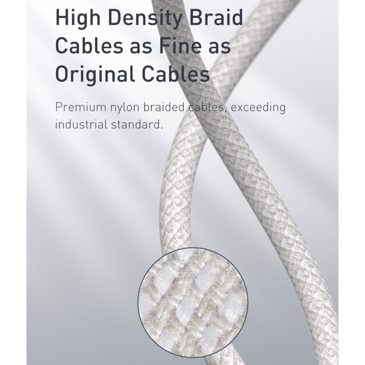 Baseus 20W Type-C / USB-C to 8 Pin PD High-density Braided Fast Charging Data Cable, Length: 2m��...