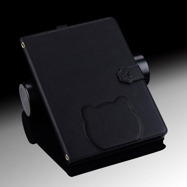 Cat Skin-feel Litchi Leather Tablet Case
