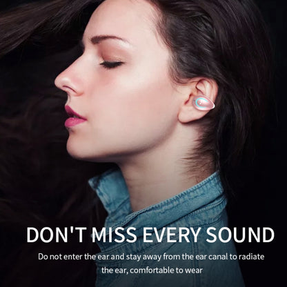 YX08 Ultra-light Ear-hook Wireless V5.0 Bluetooth Earphones Ear Clip Stereo Bluetooth Headset wit...