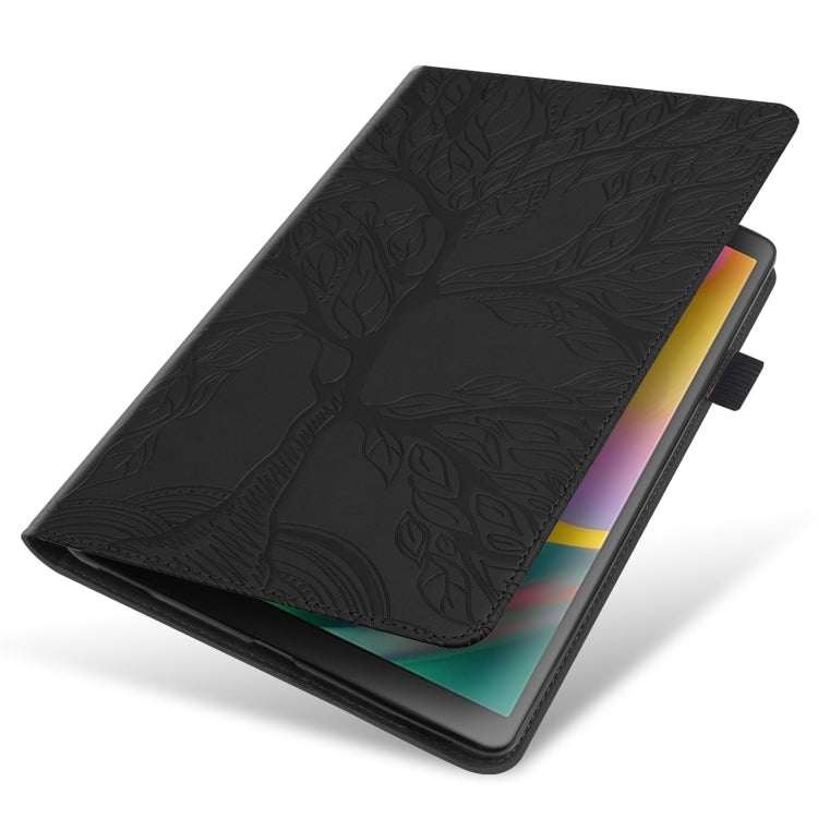Life Tree Series Horizontal Flip Leather Case with Holder & Card Slots & Pen Slot