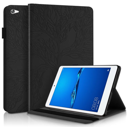 Life Tree Series Horizontal Flip Leather Case with Holder & Card Slots & Pen Slot