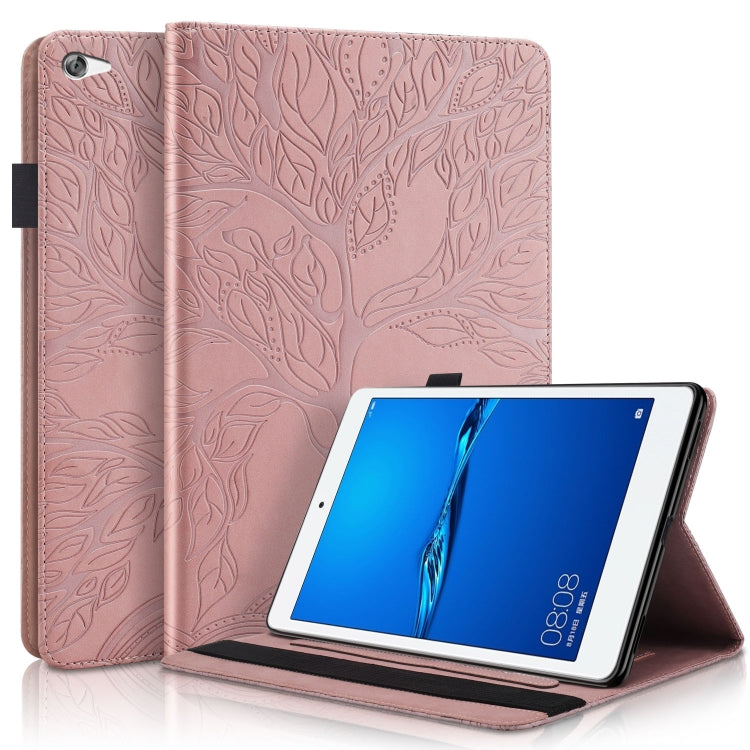 Life Tree Series Horizontal Flip Leather Case with Holder & Card Slots & Pen Slot