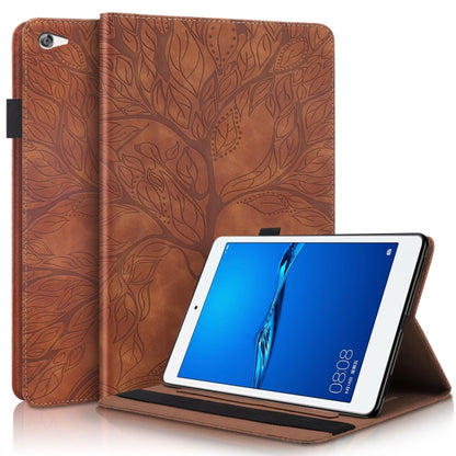 Life Tree Series Horizontal Flip Leather Case with Holder & Card Slots & Pen Slot