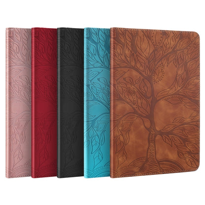 Life Tree Series Horizontal Flip Leather Case with Holder & Card Slots & Pen Slot