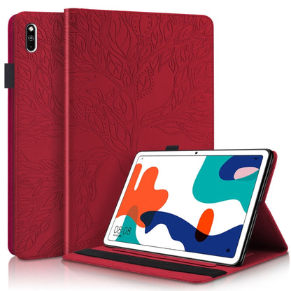 Life Tree Series Horizontal Flip Leather Case with Holder & Card Slots & Pen Slot