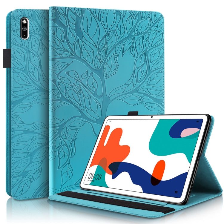 Life Tree Series Horizontal Flip Leather Case with Holder & Card Slots & Pen Slot