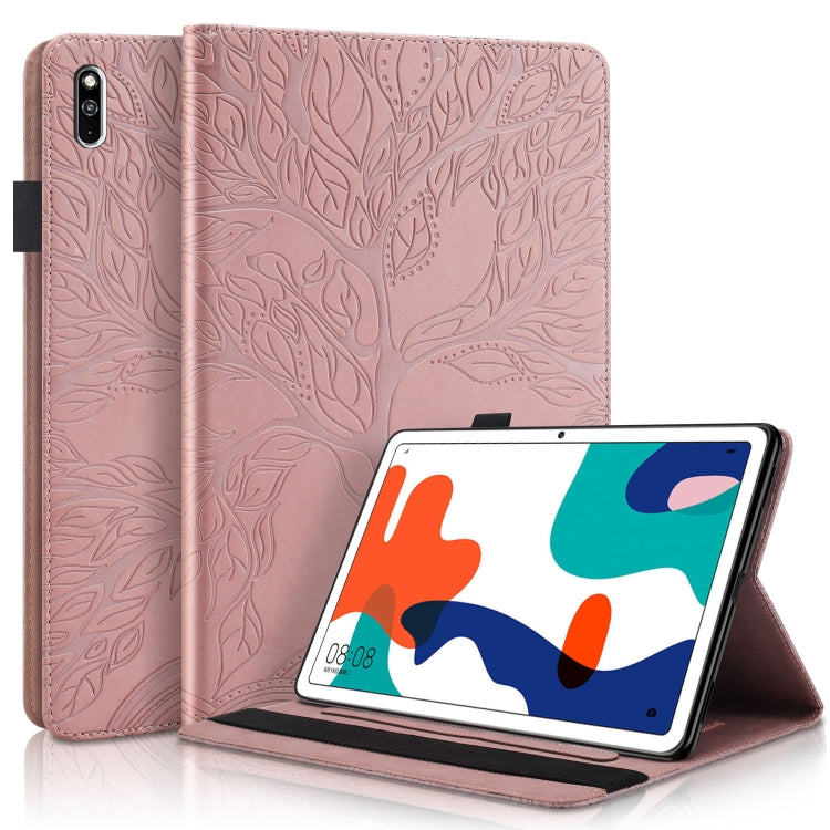 Life Tree Series Horizontal Flip Leather Case with Holder & Card Slots & Pen Slot