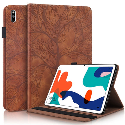 Life Tree Series Horizontal Flip Leather Case with Holder & Card Slots & Pen Slot