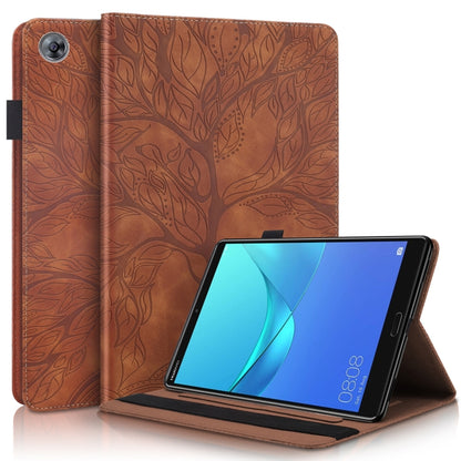 Life Tree Series Horizontal Flip Leather Case with Holder & Card Slots & Pen Slot
