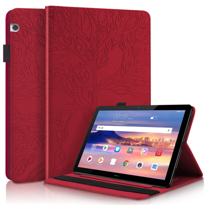 Life Tree Series Horizontal Flip Leather Case with Holder & Card Slots & Pen Slot