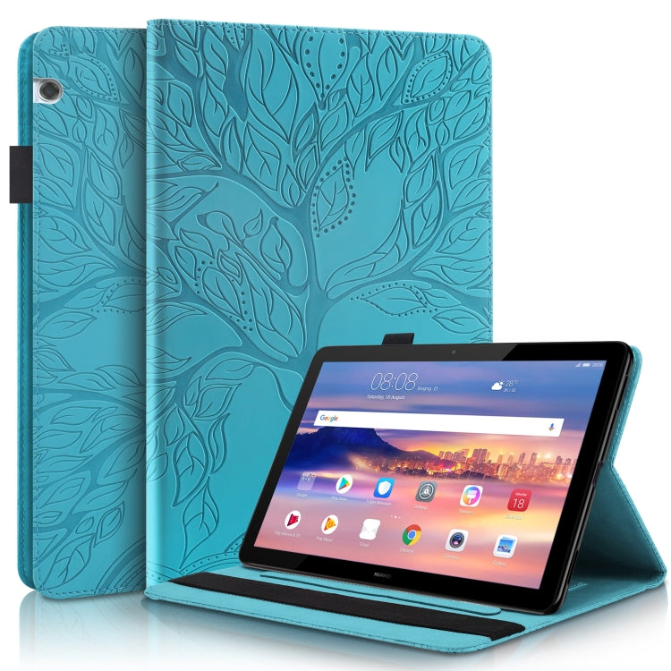 Life Tree Series Horizontal Flip Leather Case with Holder & Card Slots & Pen Slot