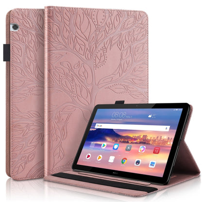 Life Tree Series Horizontal Flip Leather Case with Holder & Card Slots & Pen Slot