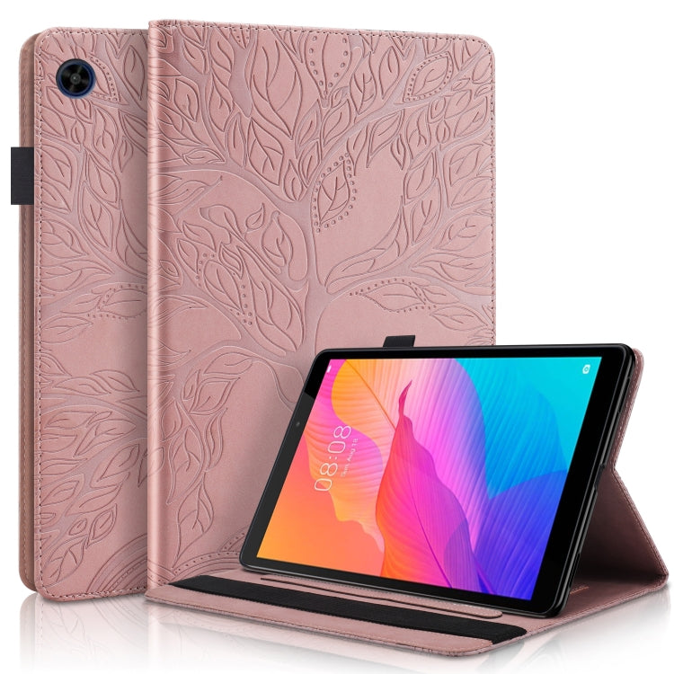 Life Tree Series Horizontal Flip Leather Case with Holder & Card Slots & Pen Slot